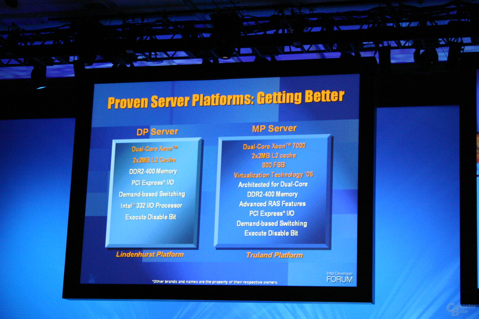 Intel beschleunigt Truland-Plattform mit Paxville MP