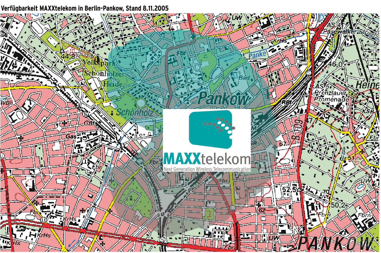 WiMAX-Verfügbarkeit in Berlin Pankow