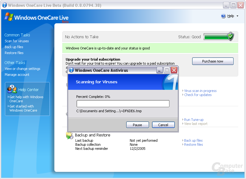 Windows OneCare Live Beta