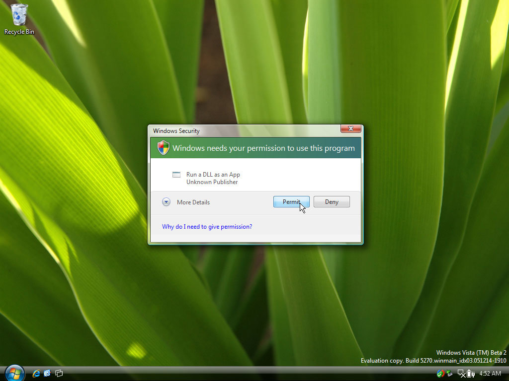 Security: Erlaubnisabfrage