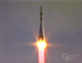 Start der Soyuz-Rakete mit GIOVE-A an Bord Start der Soyuz-Rakete mit GIOVE-A an Bord
