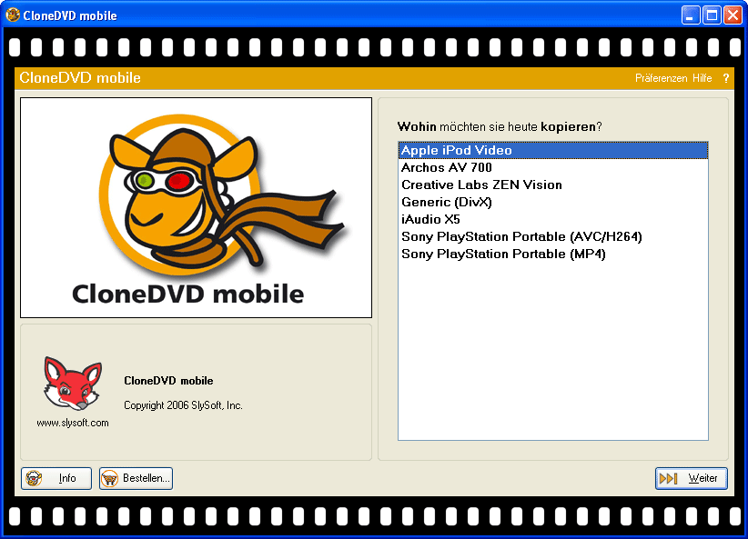 Clone DVD mobile