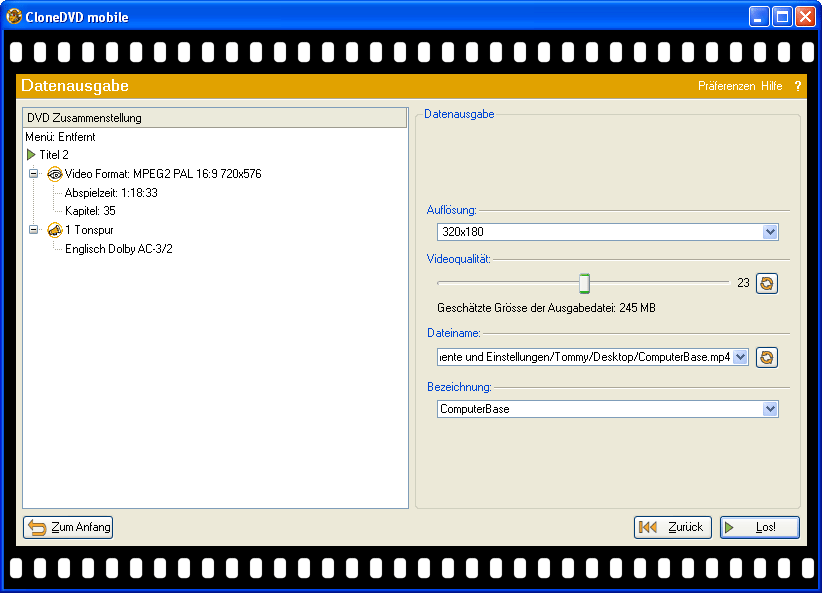 Clone DVD mobile