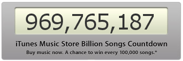 Apple iTunes Music Store Countdown