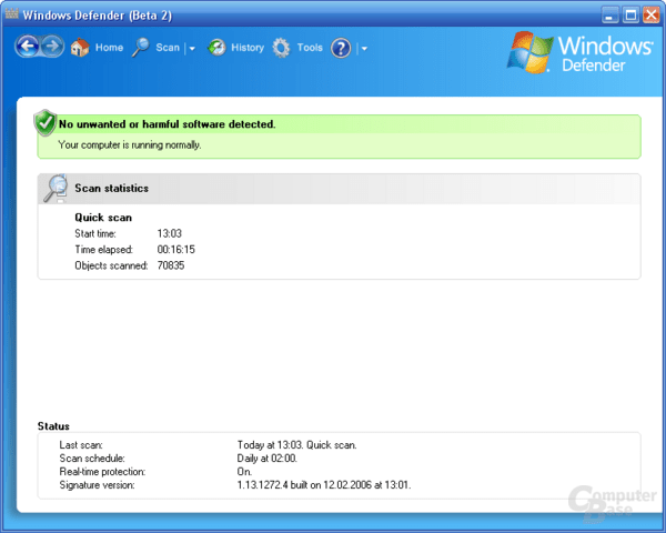 Windows Defender Beta 2