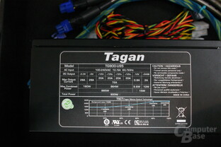 Netzteil von Tagan mit 900 Watt - Spezifikationen