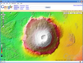 Olympus Mons – Erhebungen