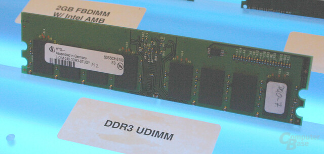 DDR3-Prototyp von Infineon auf dem IDF Fall 2005