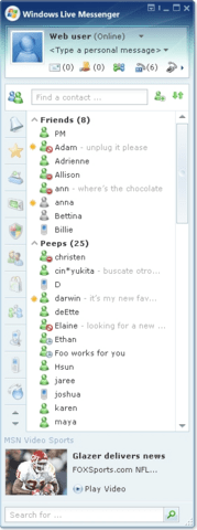 Windows Live Messenger 8 - unbekannte Version, Quelle: LiveSide.net