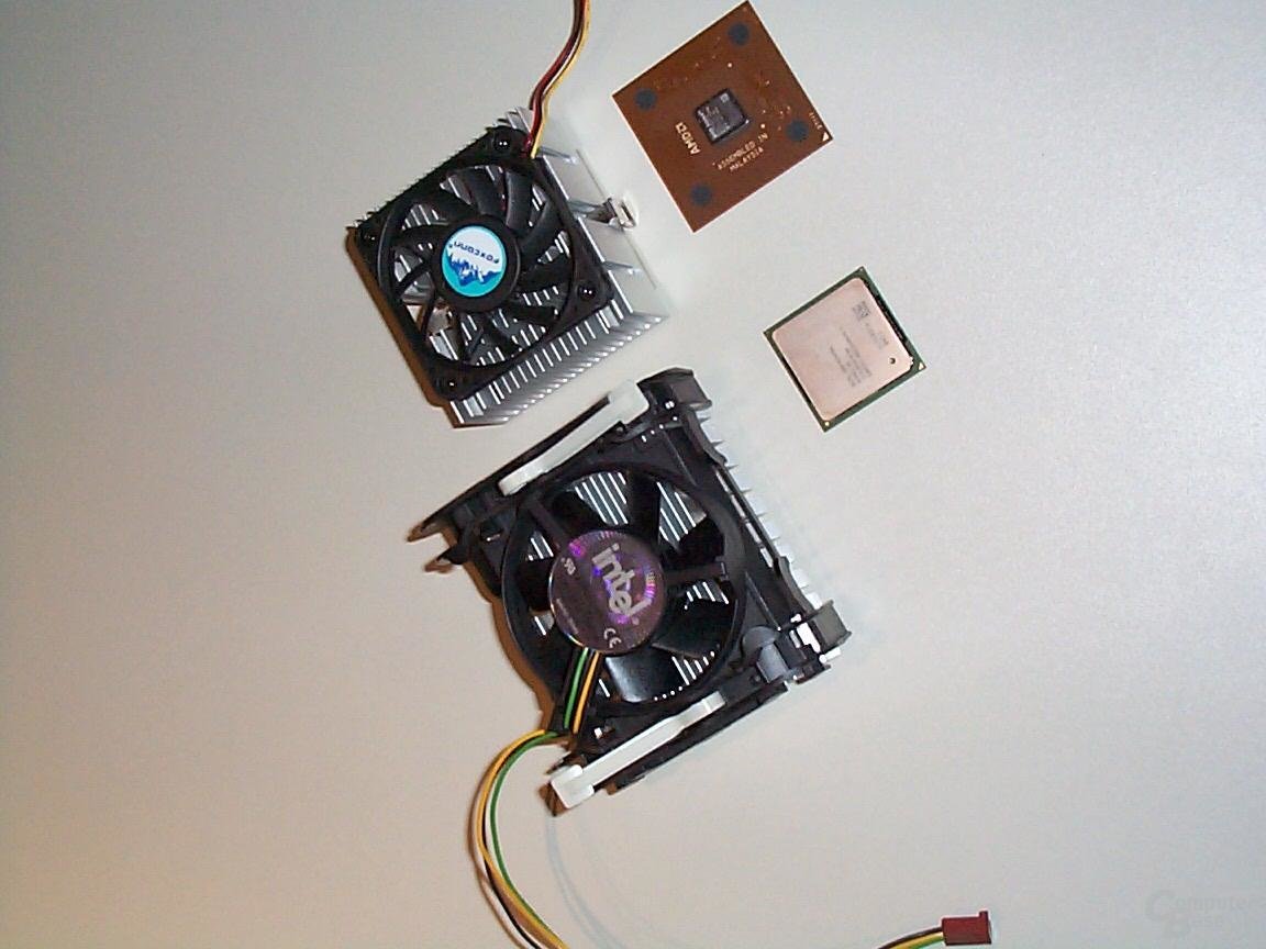 Pentium 4 und Athlon Kühler im Vergleich