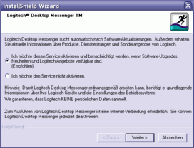 Logitech iTouch 1.83 Setup Nr. 1