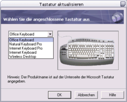 IntelliType Pro 2.1 Aktualisieren