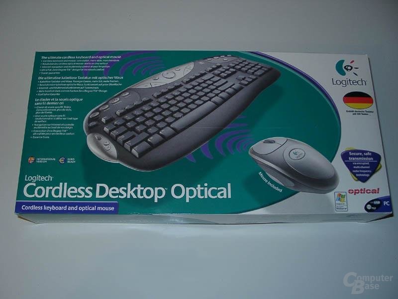 LOGITECH CORDLESS DESKTOP OPTICAL logitech cordless desktop optical: