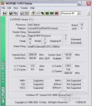 Celeron 2 GHz auf 2,8 GHz
