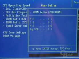 Bios - DRAM Ratio