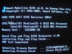POST mit Dual 3633 MHz