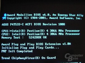 POST mit Dual 3066 MHz