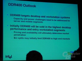 DDR400 Ziele