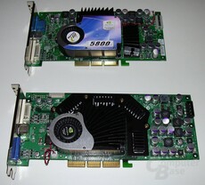 nV GFFX5900u Karte Größenvergleich vs. FX5800
