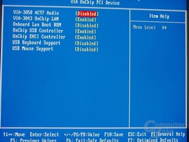 Bios - "Onboard PCI Devices"