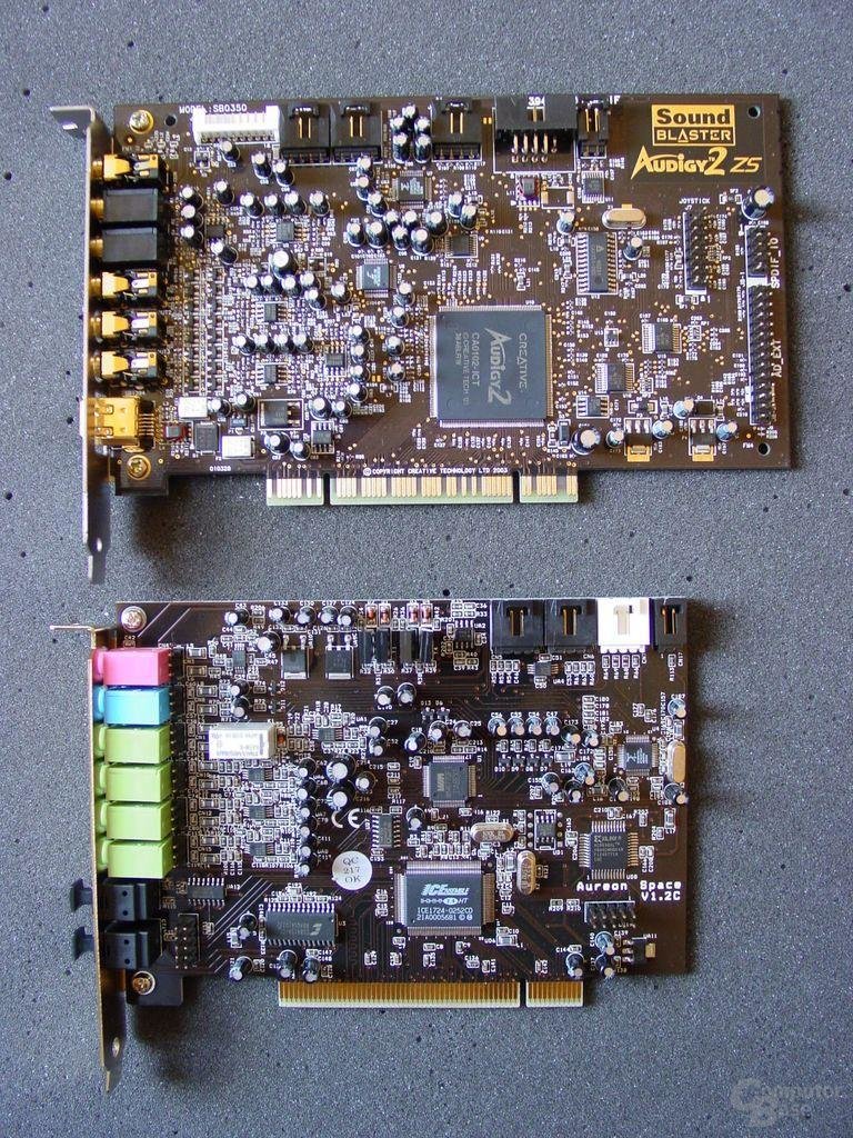 Creative Audigy 2 ZS und TerraTec Aureon 7.1 Space