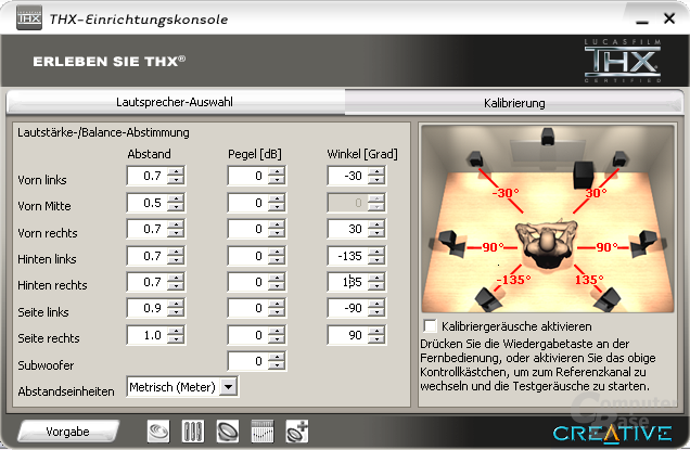 Creative-THX-Konsole-Kalibrierung