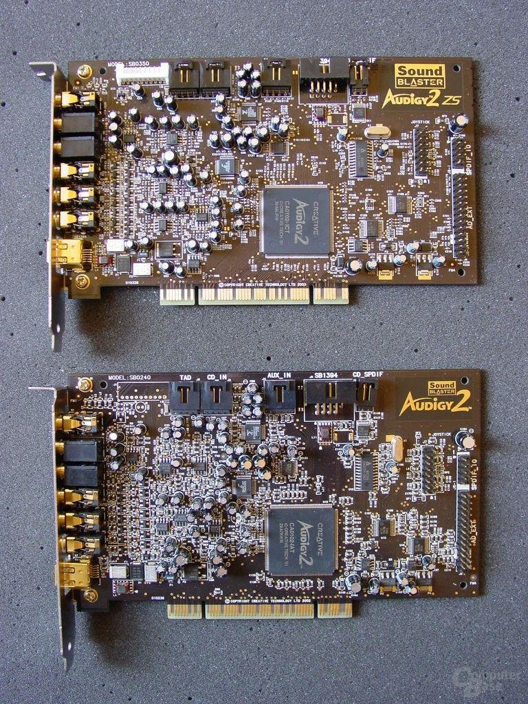 Creative Audigy 2 ZS und Audigy 2