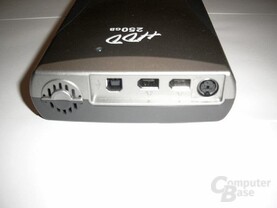 Iomega HDD 250GB - Rückansicht Iomega HDD 250GB - Rückansicht