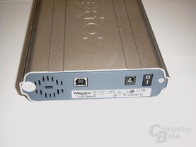 Maxtor OneTouch 120GB - Rückansicht Maxtor OneTouch 120GB - Rückansicht