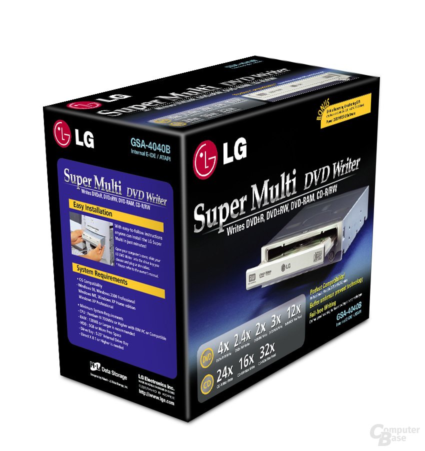 LG GSA-4040B Verpackung