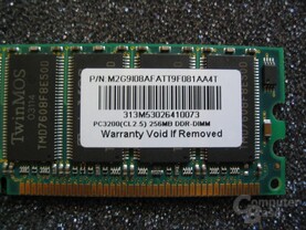 TwinMOS PC3200 (CL 2.5)