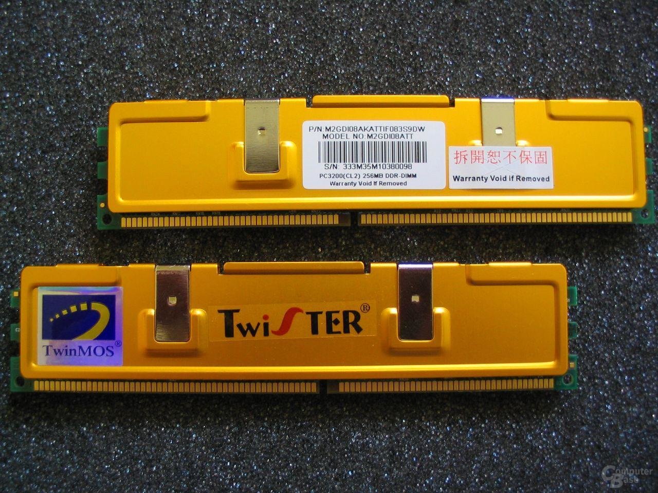 TwinMOS TwiSTER PC3200 (CL2) 256MB