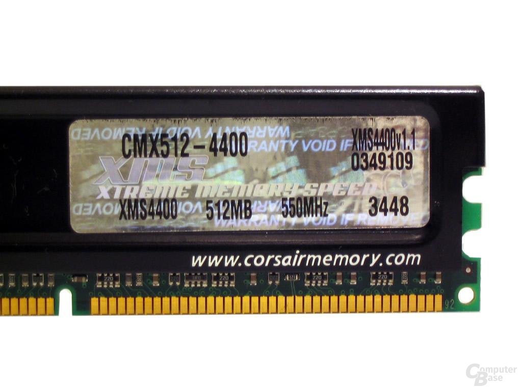 Corsair XMS4400 - Alles steh drauf
