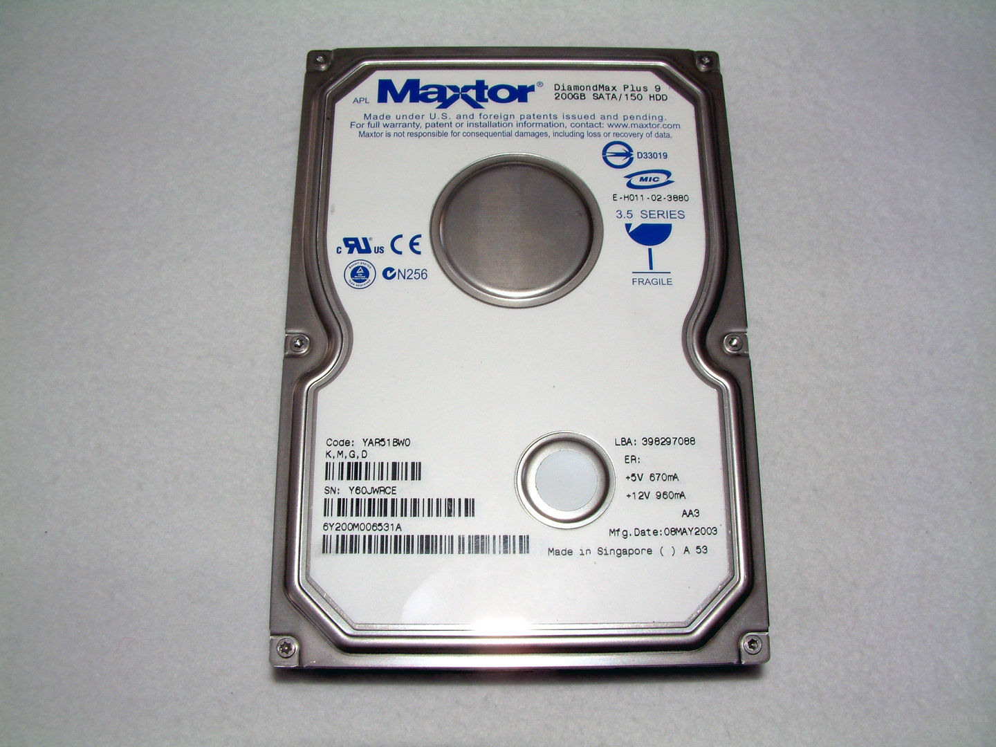 Maxtor DiamondMax Plus 9