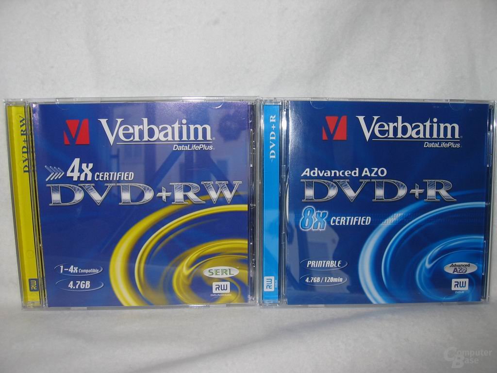 DVD+R und +RW Medien