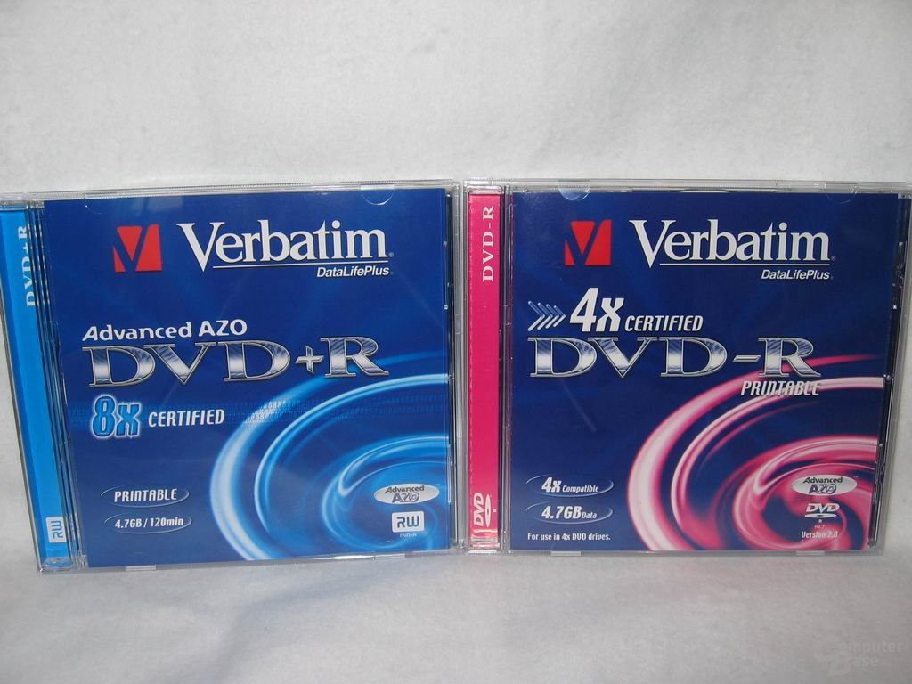 DVD+R und DVD-R Medien