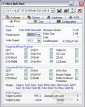 Nero Info Tool LG GSA-4081