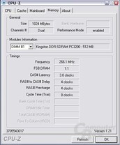 Konfiguration bei DDR533