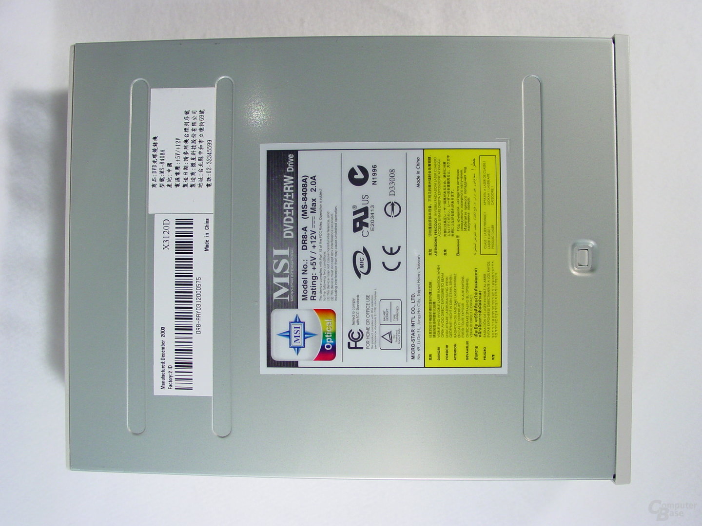 MSI DR8-A von Oben