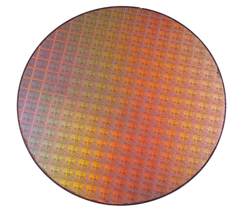 300 mm Wafer mit NV40 Chips