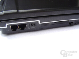 Asus M68Ne: Netzwerk- und Modemanschluss Asus M68Ne: Netzwerk- und Modemanschluss