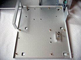 Mainboardschlitten, ausgebaut