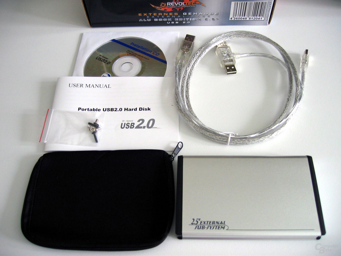 Revoltec 2,5" Lieferumfang