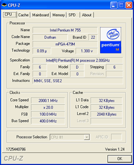 Pentium M 755