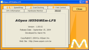 AOpen i855GMEm-LFS Utility