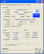 Pentium M 755 im niedrigsten SpeedStep-State Pentium M 755 im niedrigsten SpeedStep-State