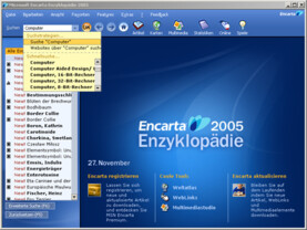 Encarta 2005 (Standard): Hauptseite