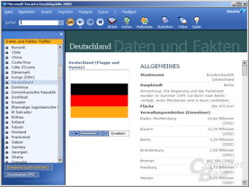 Encarta 2005 (Standard): Statistische Daten