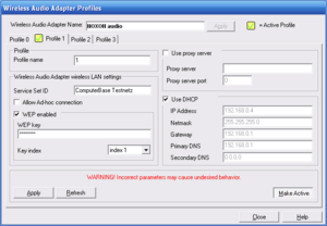 Noxon Audio Manager - Profile