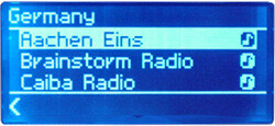 Noxon Audio - Display - Internet-Radio - Sender aus Deutschland